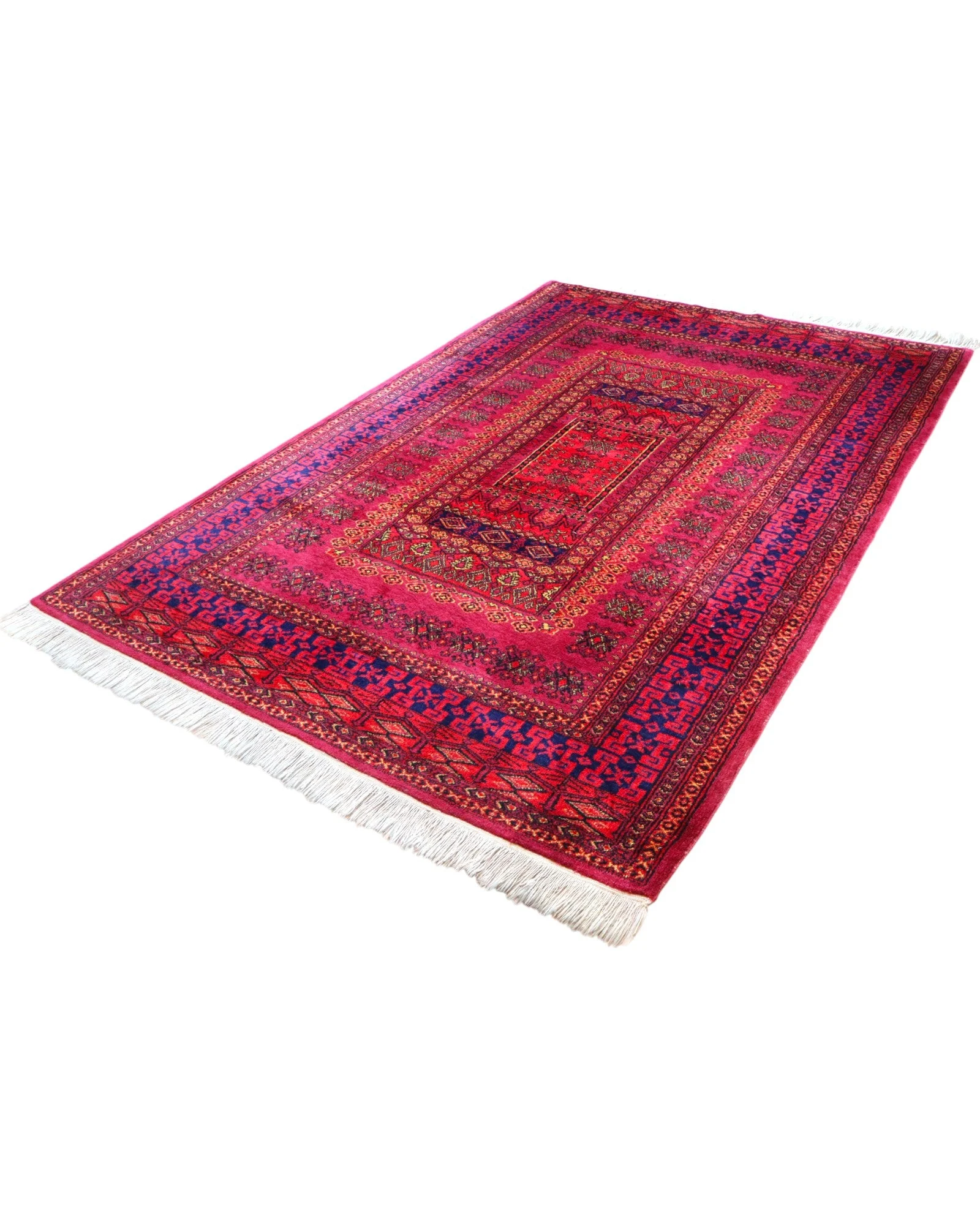 Turkmen Orientteppich 278 × 185 cm aus Wolle, handgeknüpft