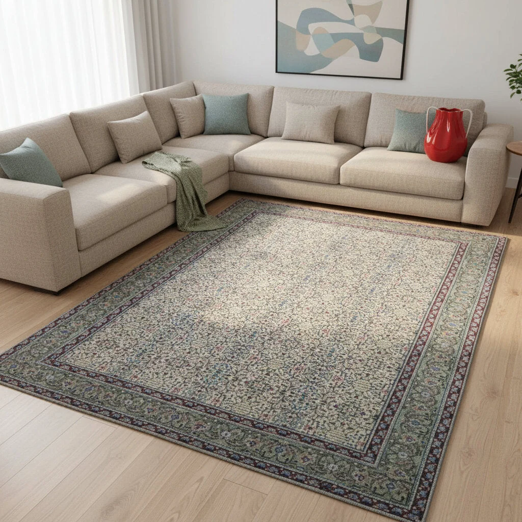 orientteppich-ushak-296-x-198-cm-schurwolle-handgeknupft-8 Orientteppich 296 × 198 cm aus Wolle, handgeknüpft