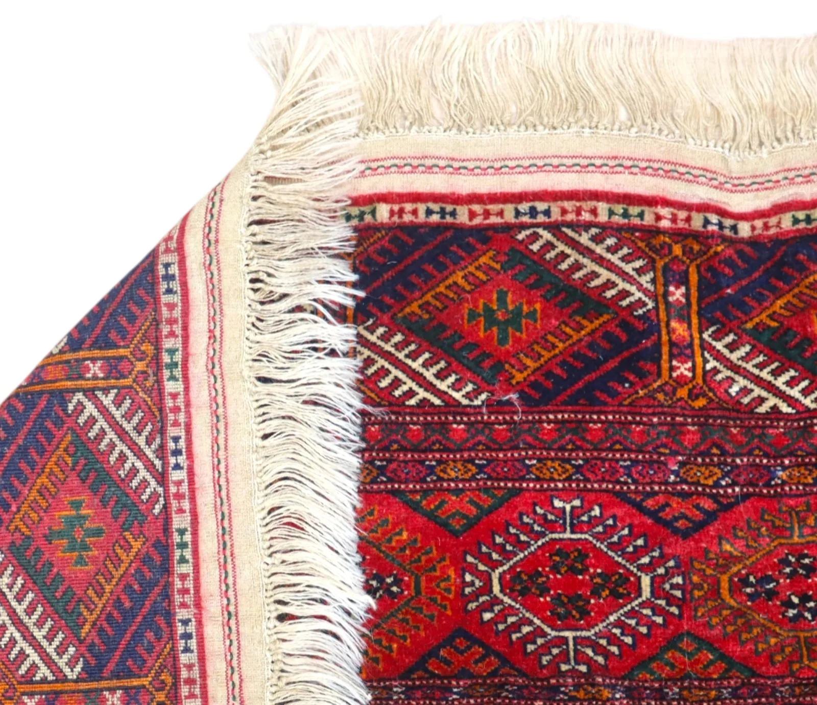 orientteppich-bukhara-275-x-185-cm-schurwolle-handgeknupft-rueckseite Handgeknüpfter Orientteppich 275 × 185 cm