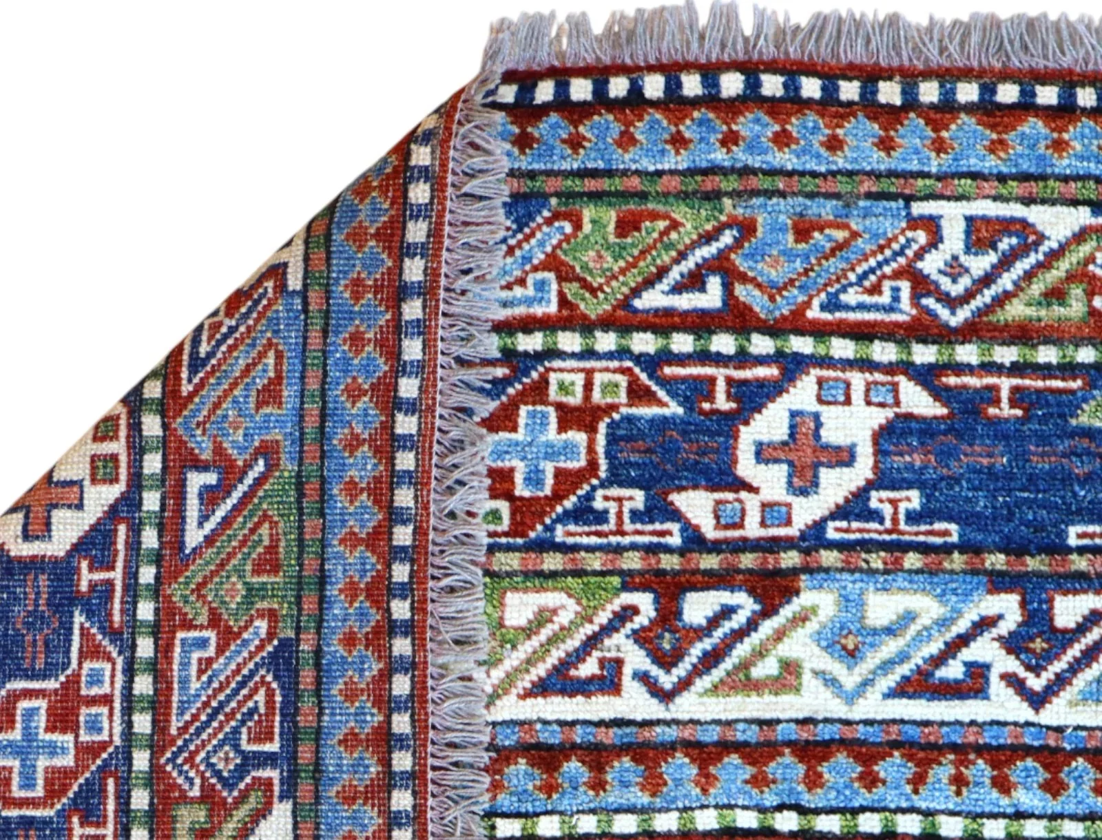 Kazak Orientteppich 259 × 196 cm aus Wolle, handgeknüpft