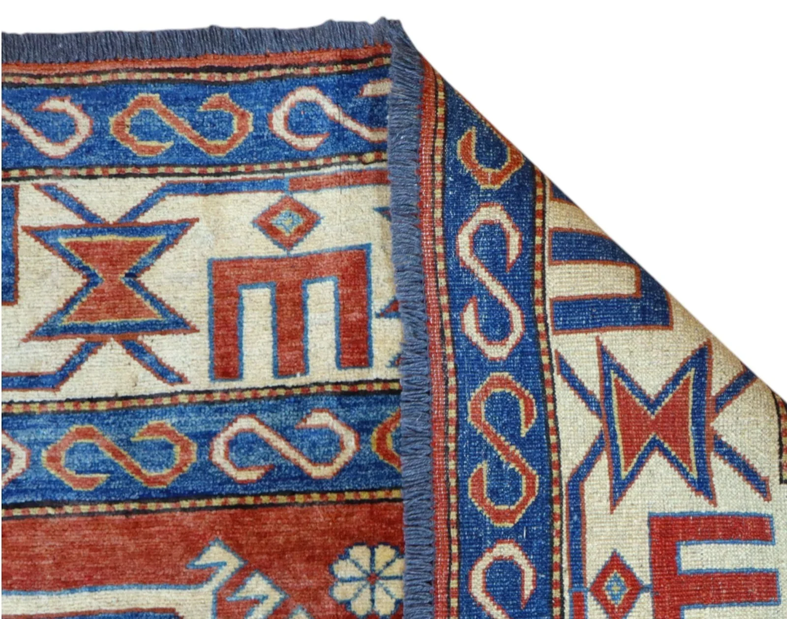 Kazak Orientteppich 346 × 210 cm aus Wolle, handgeknüpft