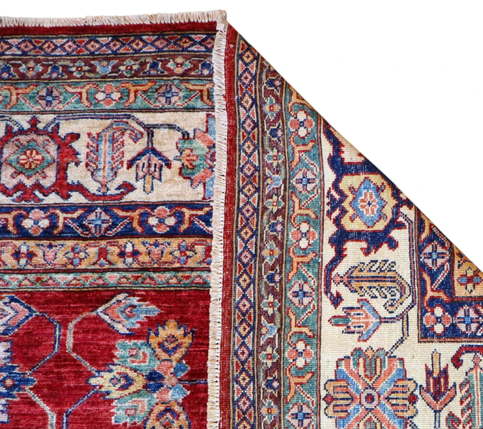 Handgeknüpfter Kazak Orientteppich, 445 × 307 cm, Wolle