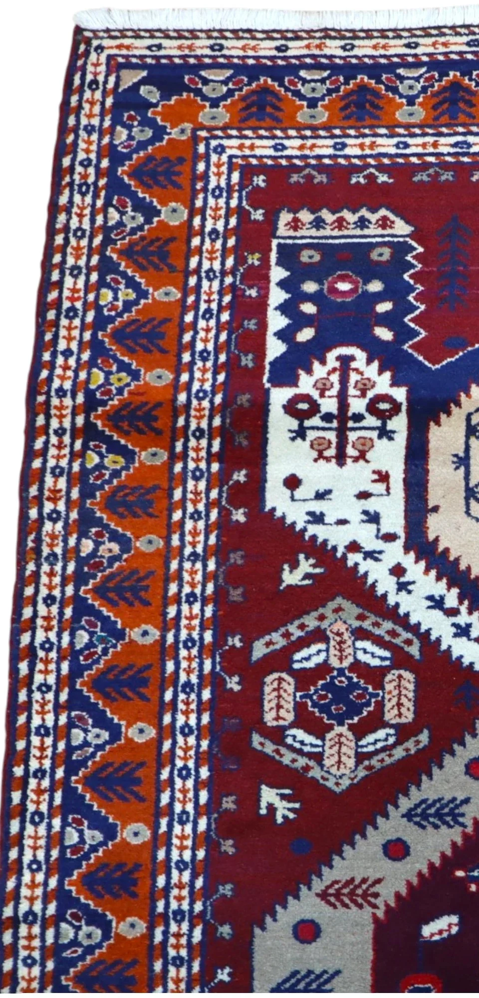 Orientteppich 200 × 125 cm aus Wolle, handgeknüpft