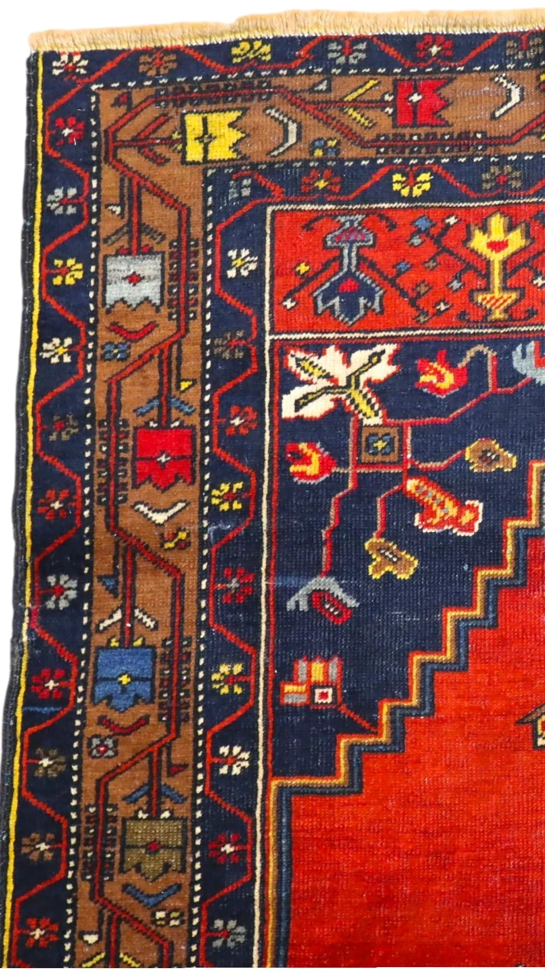 Handgeknüpfter Orientteppich, 220 × 115 cm, Wolle
