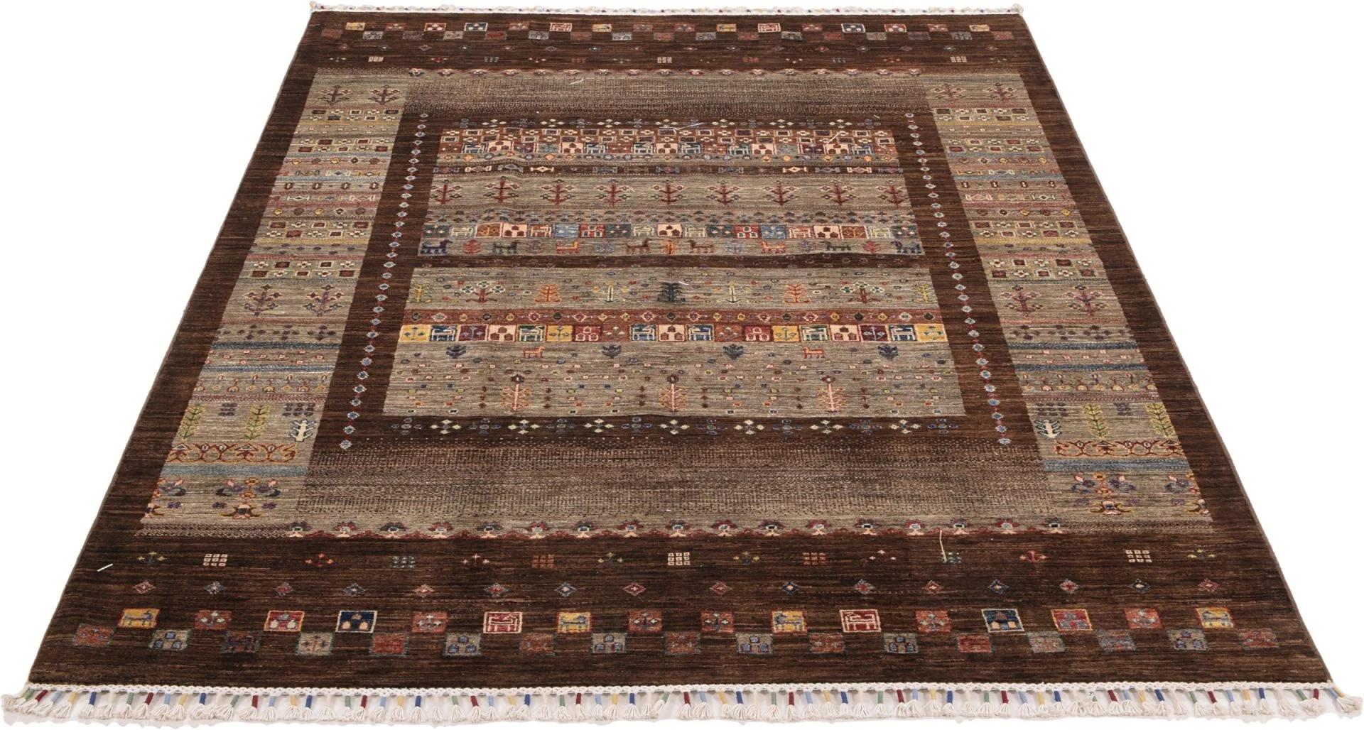 Handgeknüpfter Samarkand Orientteppich 172 × 238 cm