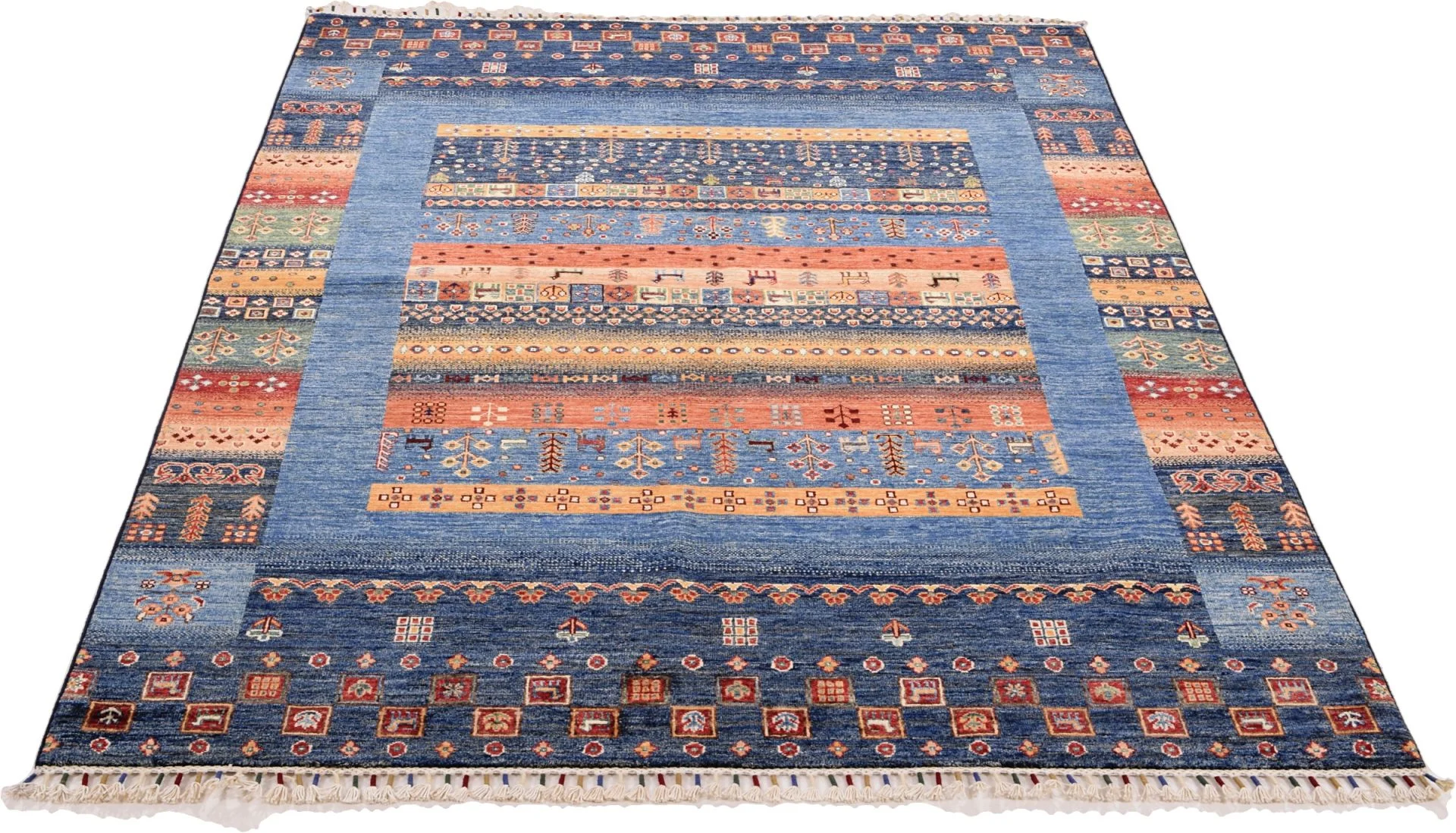Handgeknüpfter Samarkand Orientteppich 169 × 237 cm