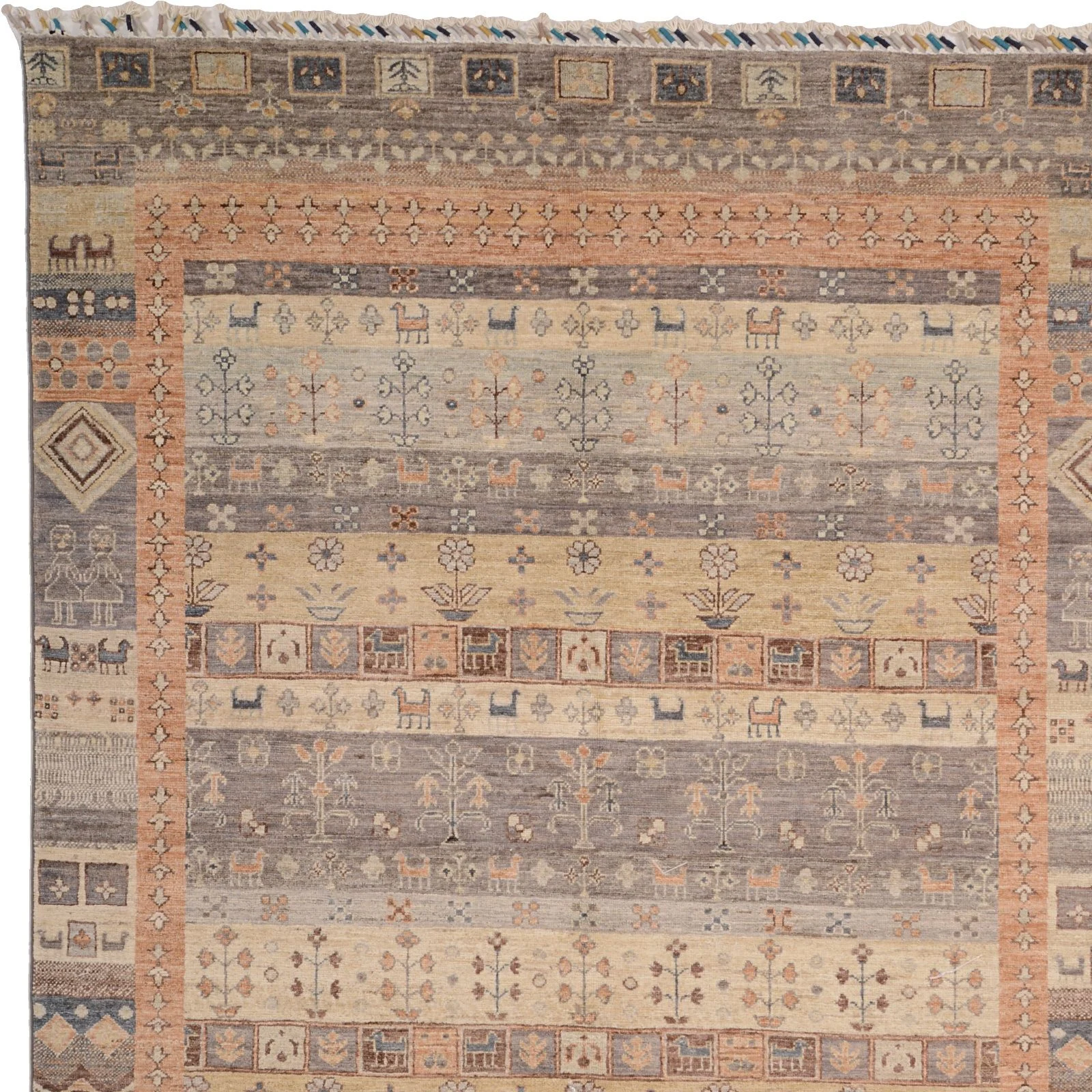 Handgeknüpfter Samarkand Orientteppich 151 × 205 cm