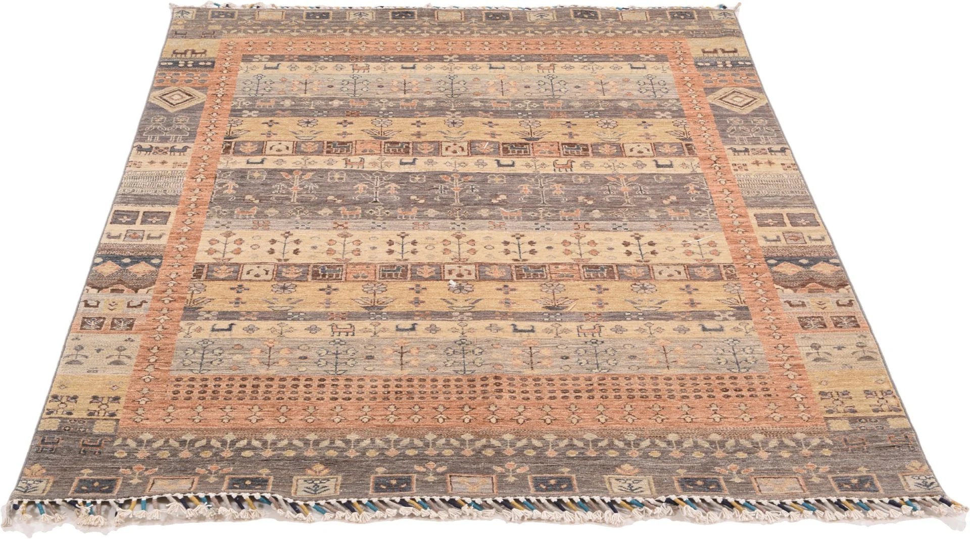 Handgeknüpfter Samarkand Orientteppich 151 × 205 cm
