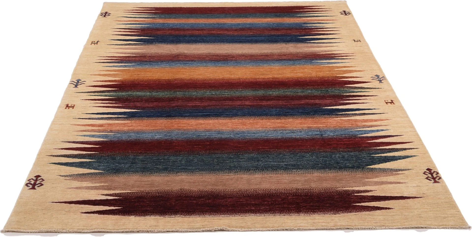 Samarkand Orientteppich 200 × 297 cm aus Wolle, handgeknüpft