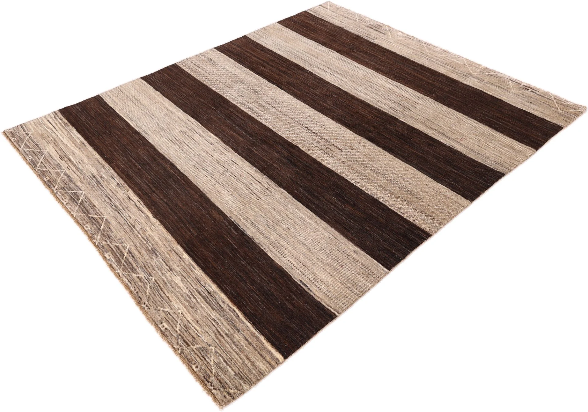 Handgeknüpfter Gabbeh Orientteppich, 200 × 253 cm, Wolle