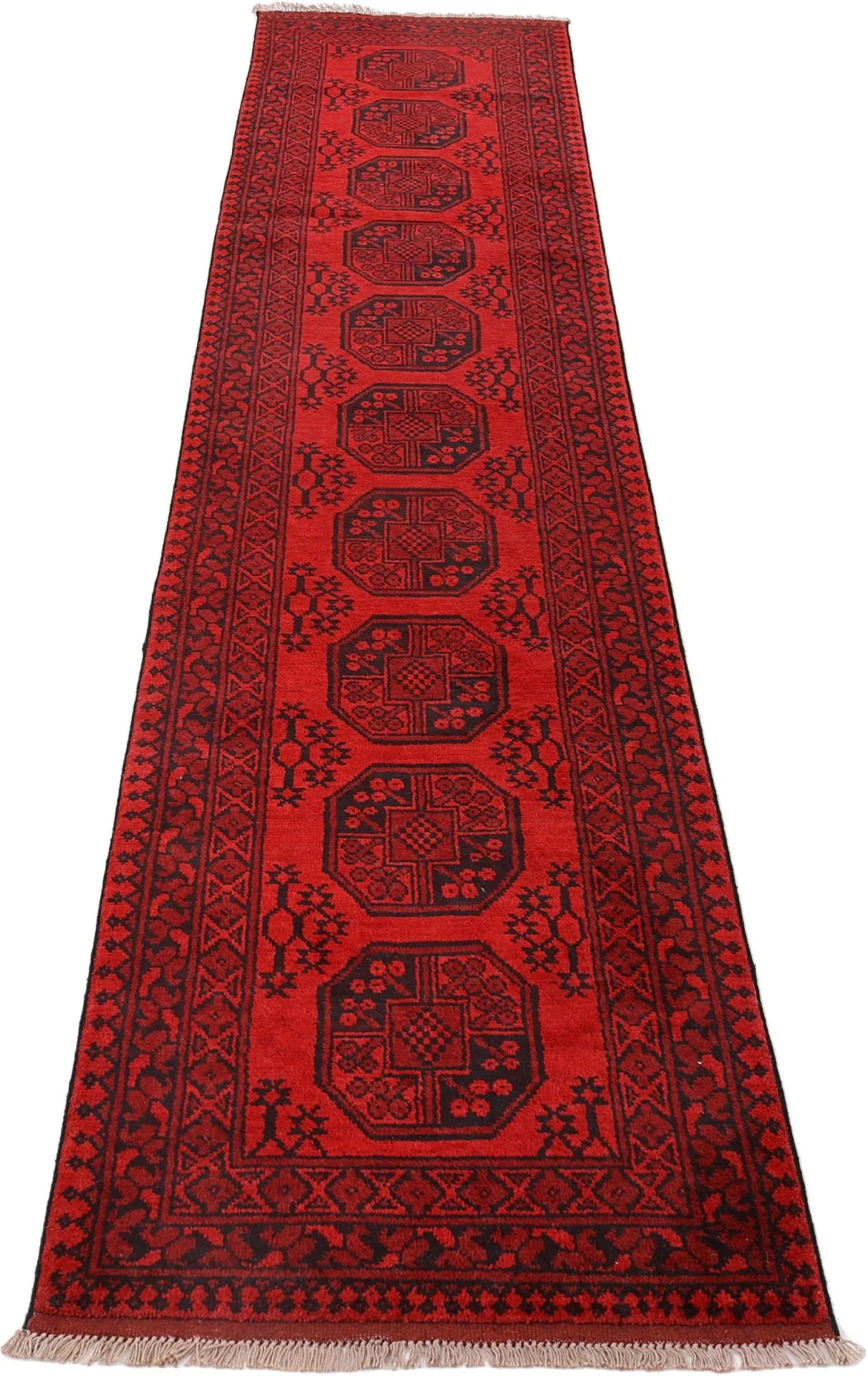 Handgeknüpfter Orientteppich, 80 × 401 cm, Wolle