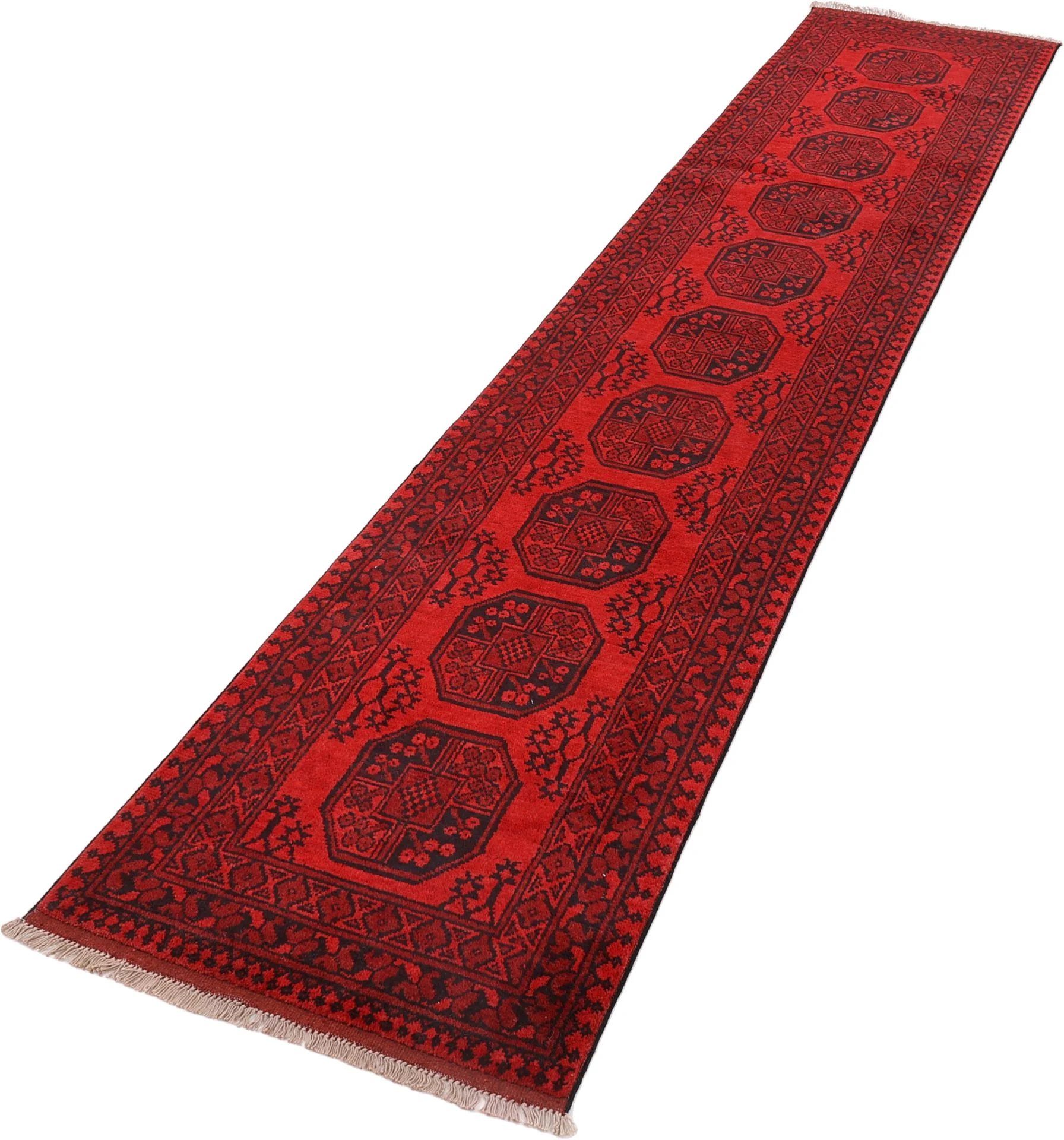 Handgeknüpfter Orientteppich, 80 × 401 cm, Wolle