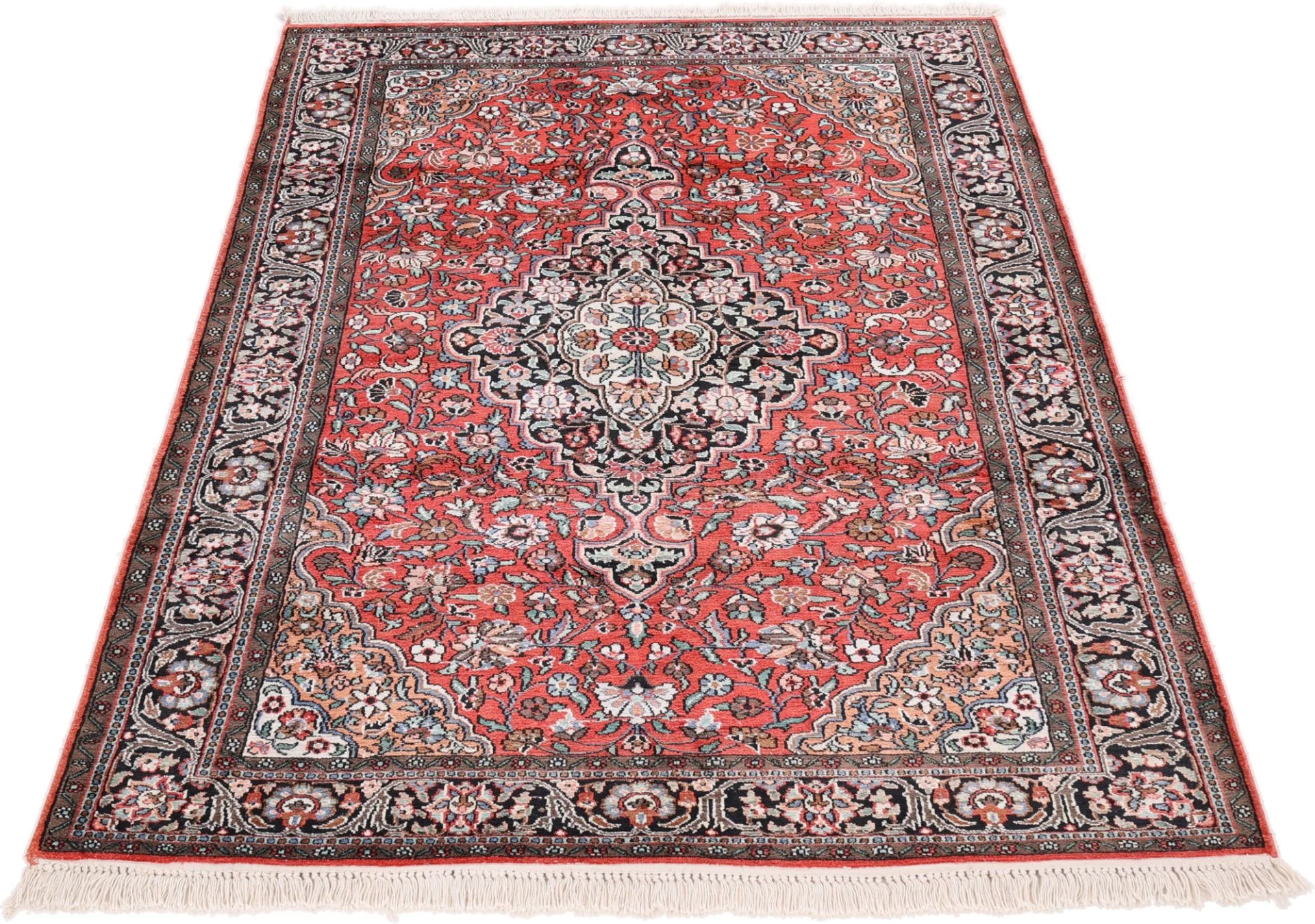 orientteppich-indien-184-x-124-cm-schurwolle-handgeknupft-1 Handgeknüpfter Orientteppich 184 × 124 cm