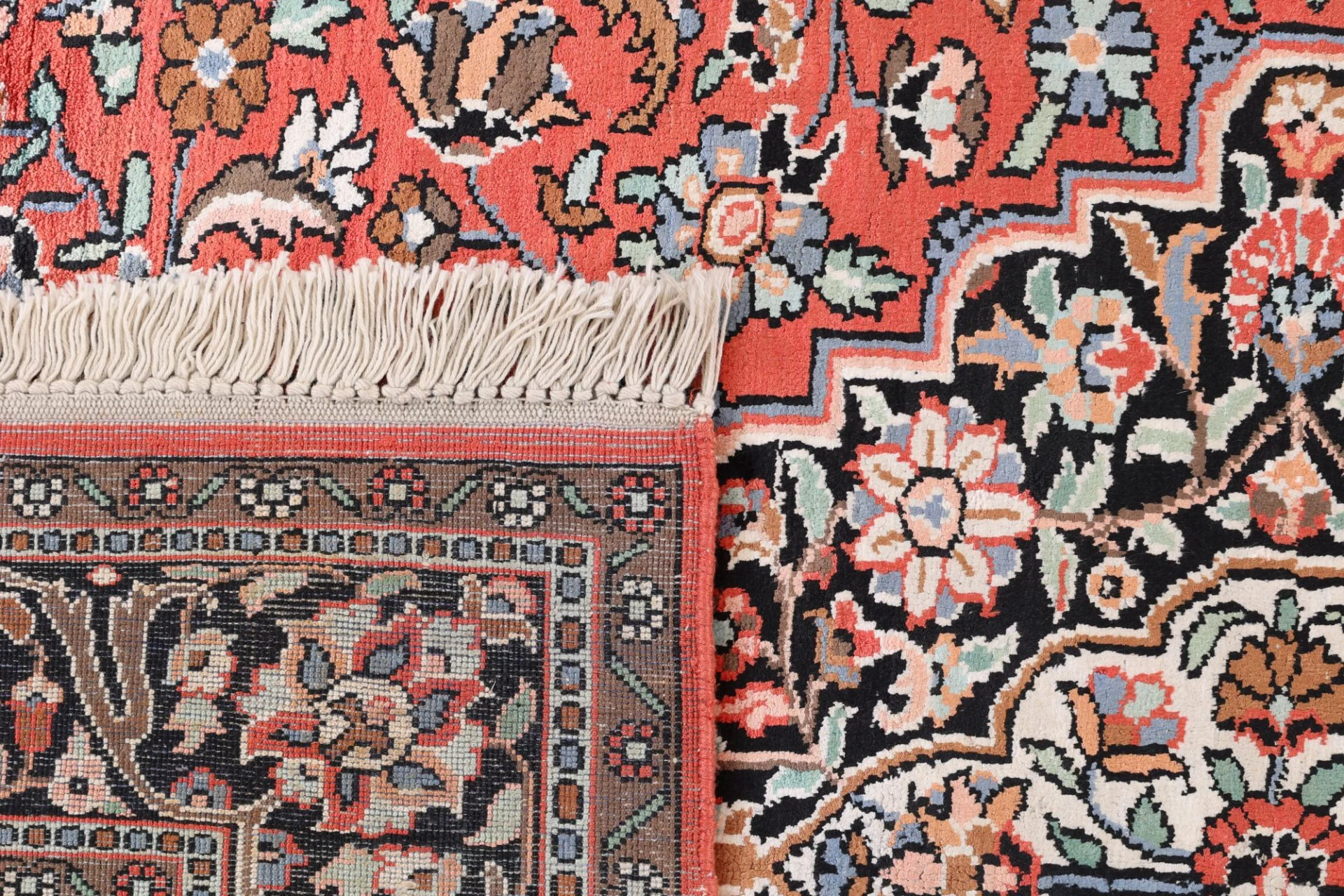 orientteppich-indien-184-x-124-cm-schurwolle-handgeknupft-6 Handgeknüpfter Orientteppich 184 × 124 cm