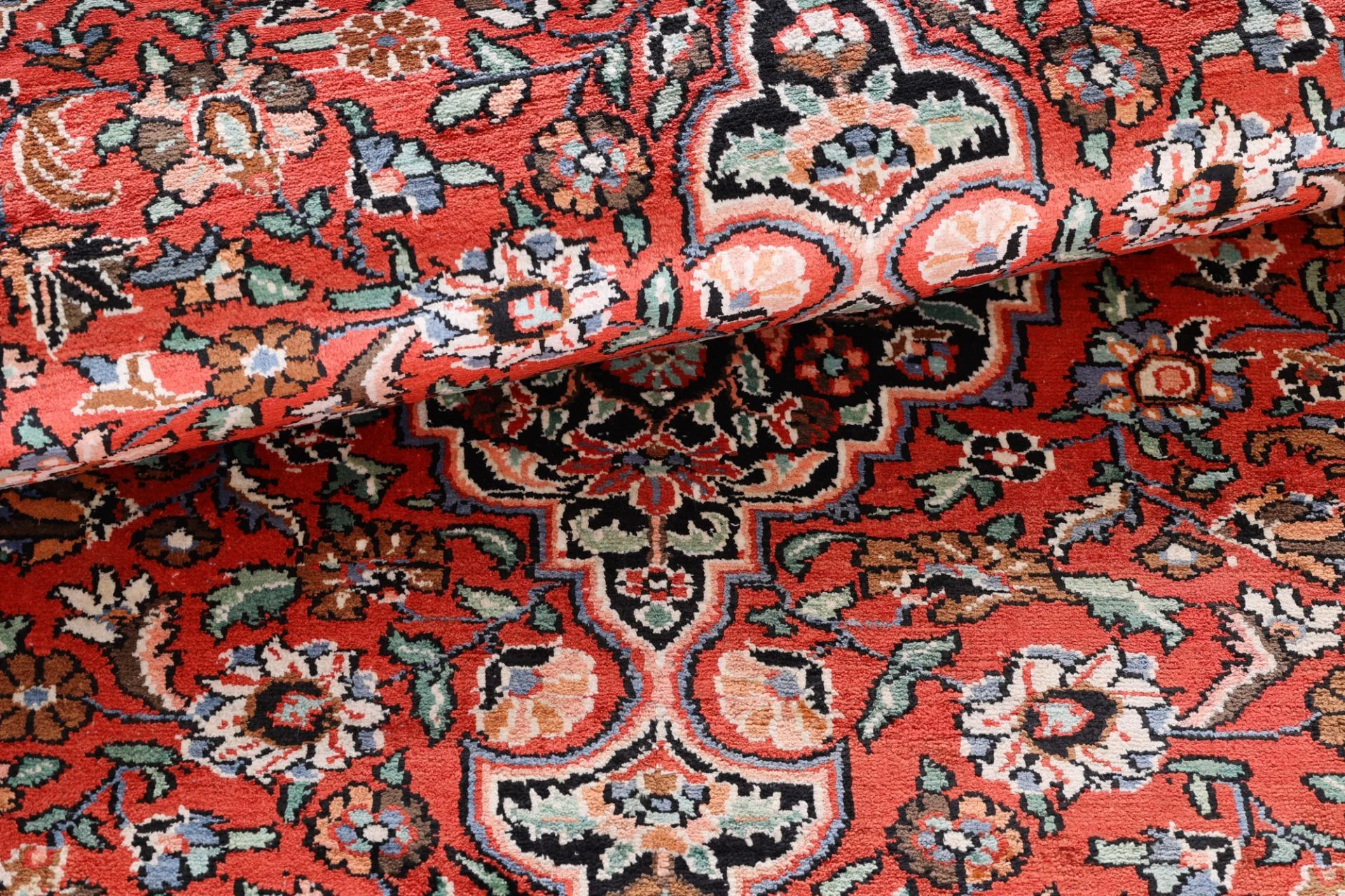 orientteppich-indien-184-x-124-cm-schurwolle-handgeknupft-7 Handgeknüpfter Orientteppich 184 × 124 cm
