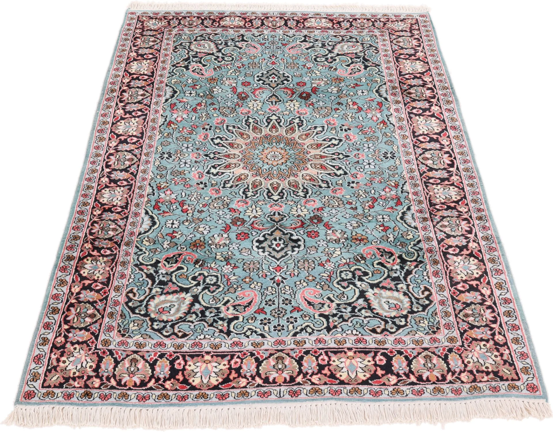 orientteppich-indien-189-x-126-cm-schurwolle-handgeknupft-1 Orientteppich 189 × 126 cm aus Wolle, handgeknüpft