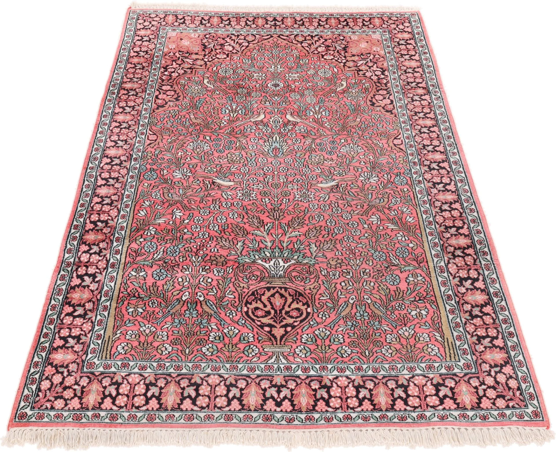 orientteppich-indien-193-x-123-cm-schurwolle-handgeknupft-7 Handgeknüpfter Orientteppich 193 × 123 cm