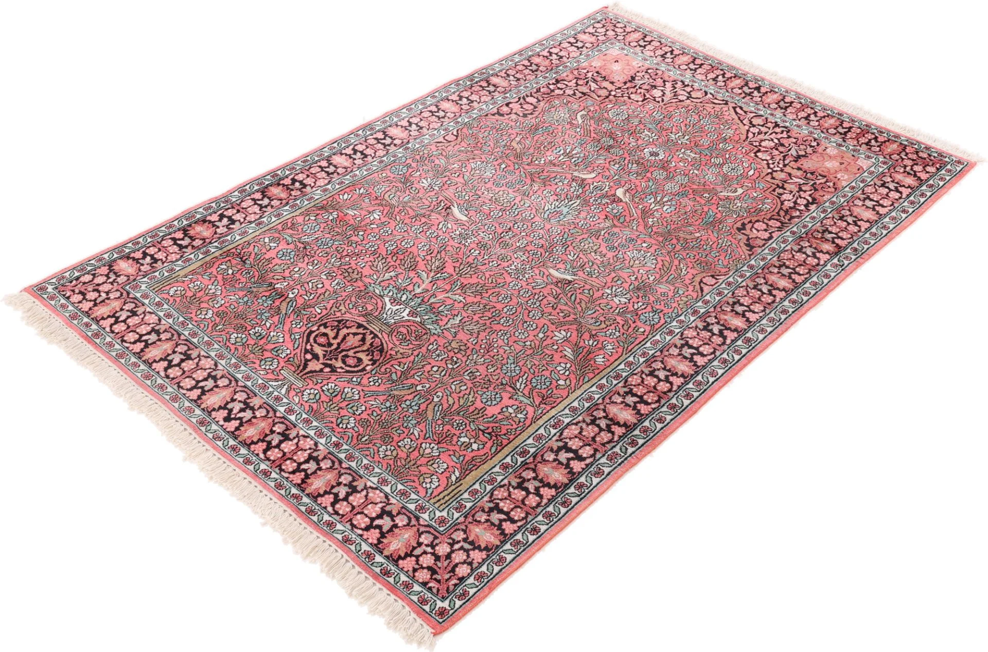 orientteppich-indien-193-x-123-cm-schurwolle-handgeknupft-12 Handgeknüpfter Orientteppich 193 × 123 cm