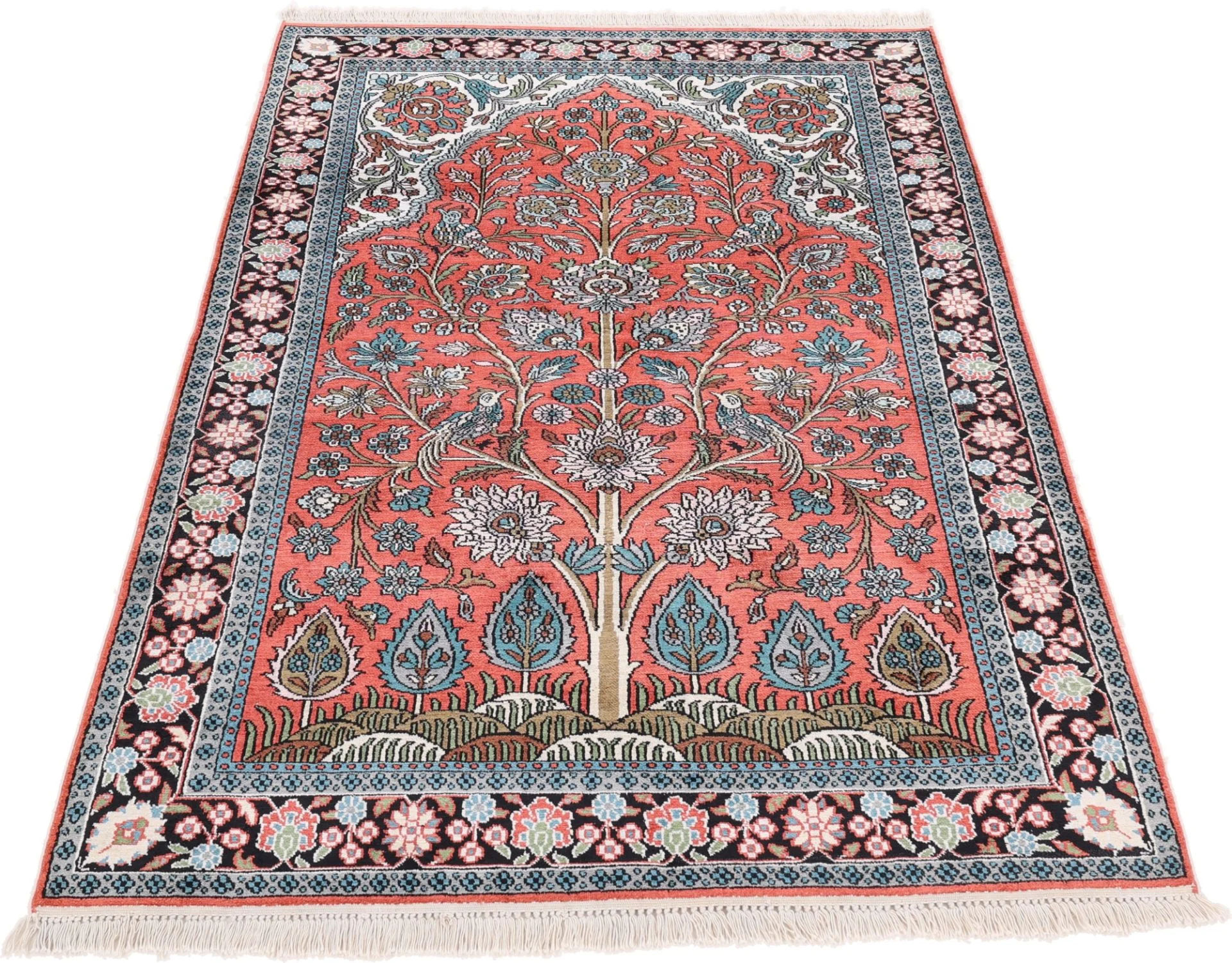 orientteppich-jaipur-181-x-124-cm-schurwolle-handgeknupft-7 Orientteppich aus Indien, 181 × 124 cm