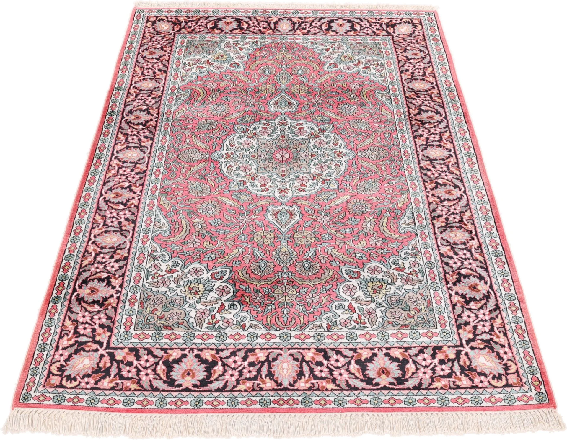 orientteppich-indien-190-x-128-cm-schurwolle-handgeknupft-10 Handgeknüpfter Orientteppich 190 × 128 cm