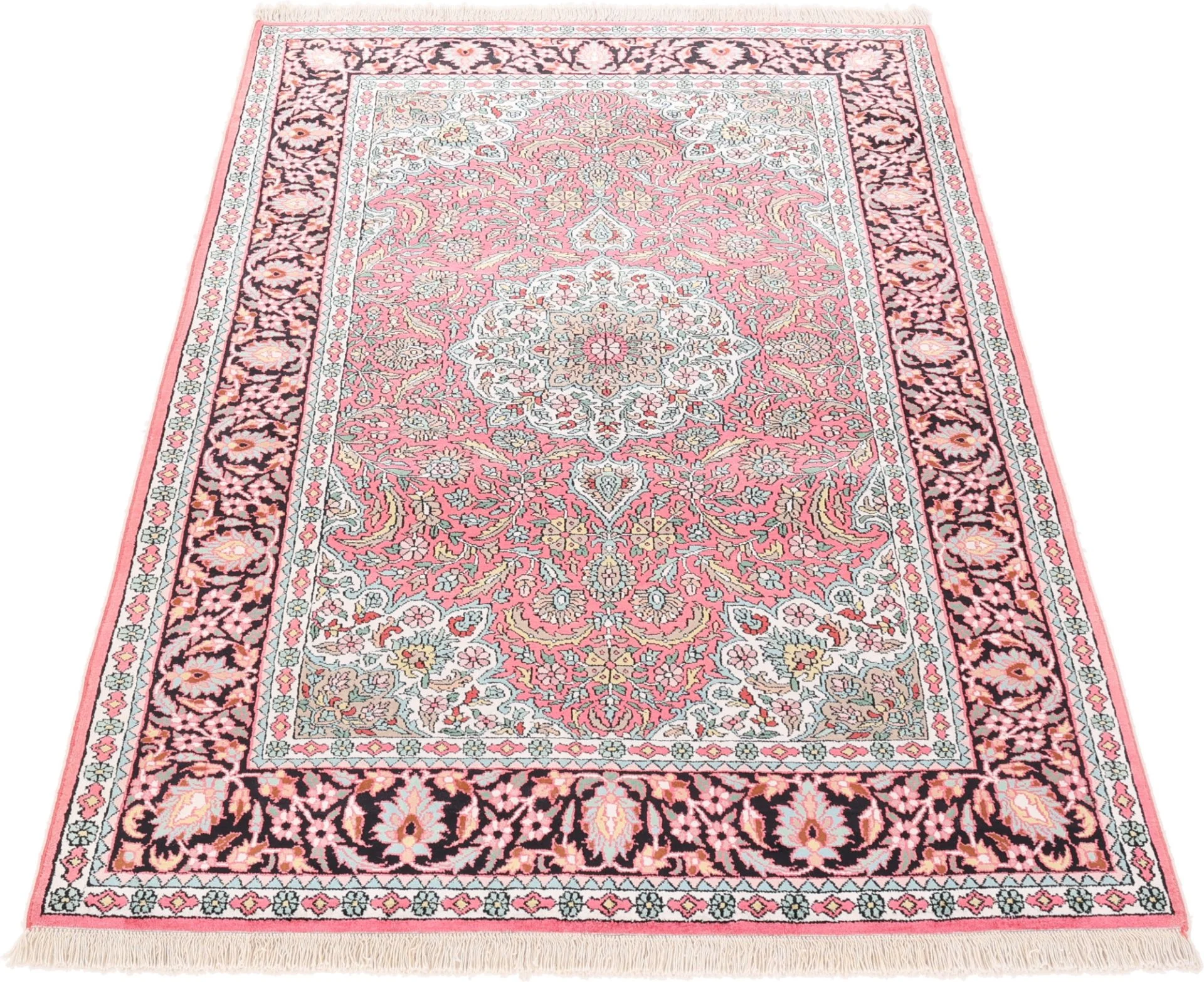 orientteppich-indien-190-x-128-cm-schurwolle-handgeknupft-13 Handgeknüpfter Orientteppich 190 × 128 cm