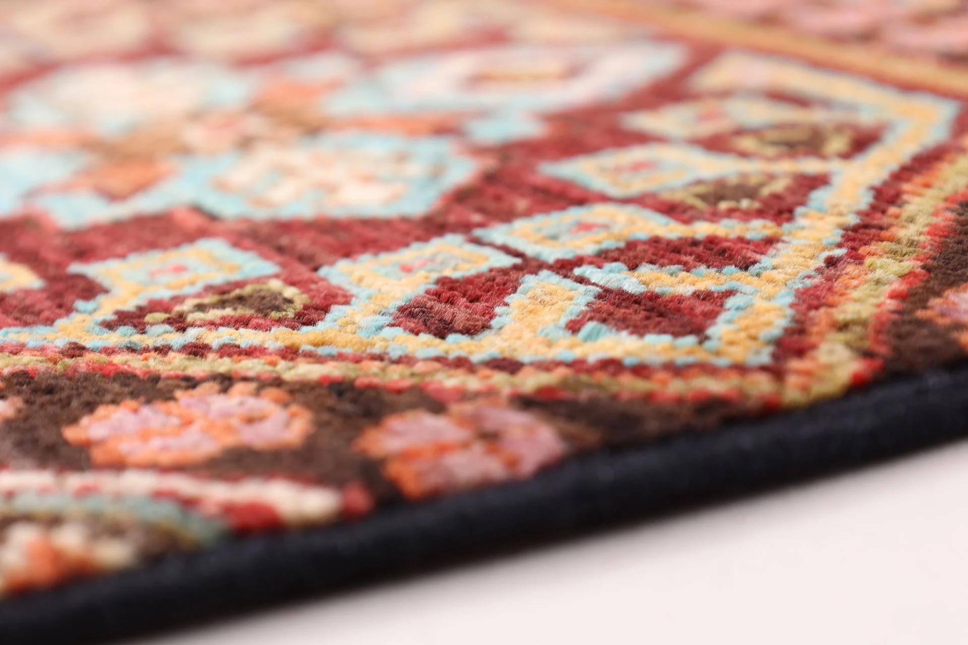 Handgeknüpfter Samarkand Orientteppich, 84 × 311 cm, Wolle