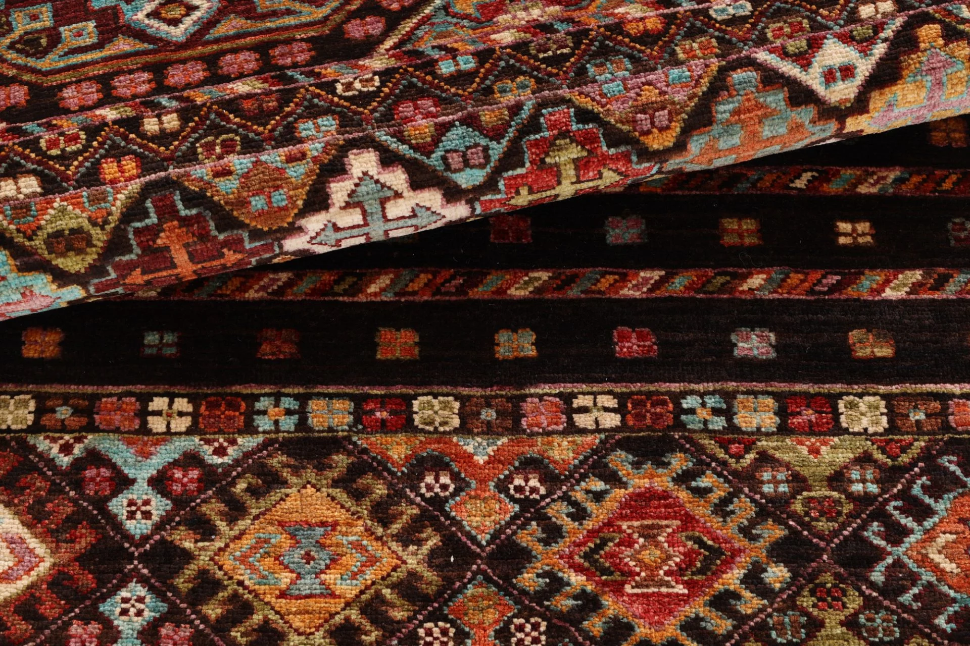 Handgeknüpfter Samarkand Orientteppich, 84 × 311 cm, Wolle
