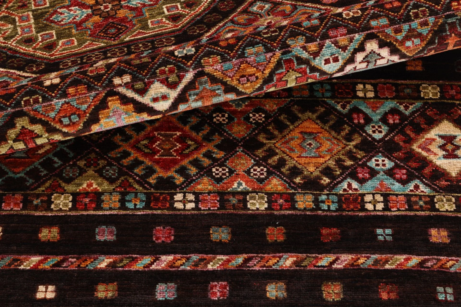 Handgeknüpfter Samarkand Orientteppich, 84 × 312 cm, Wolle