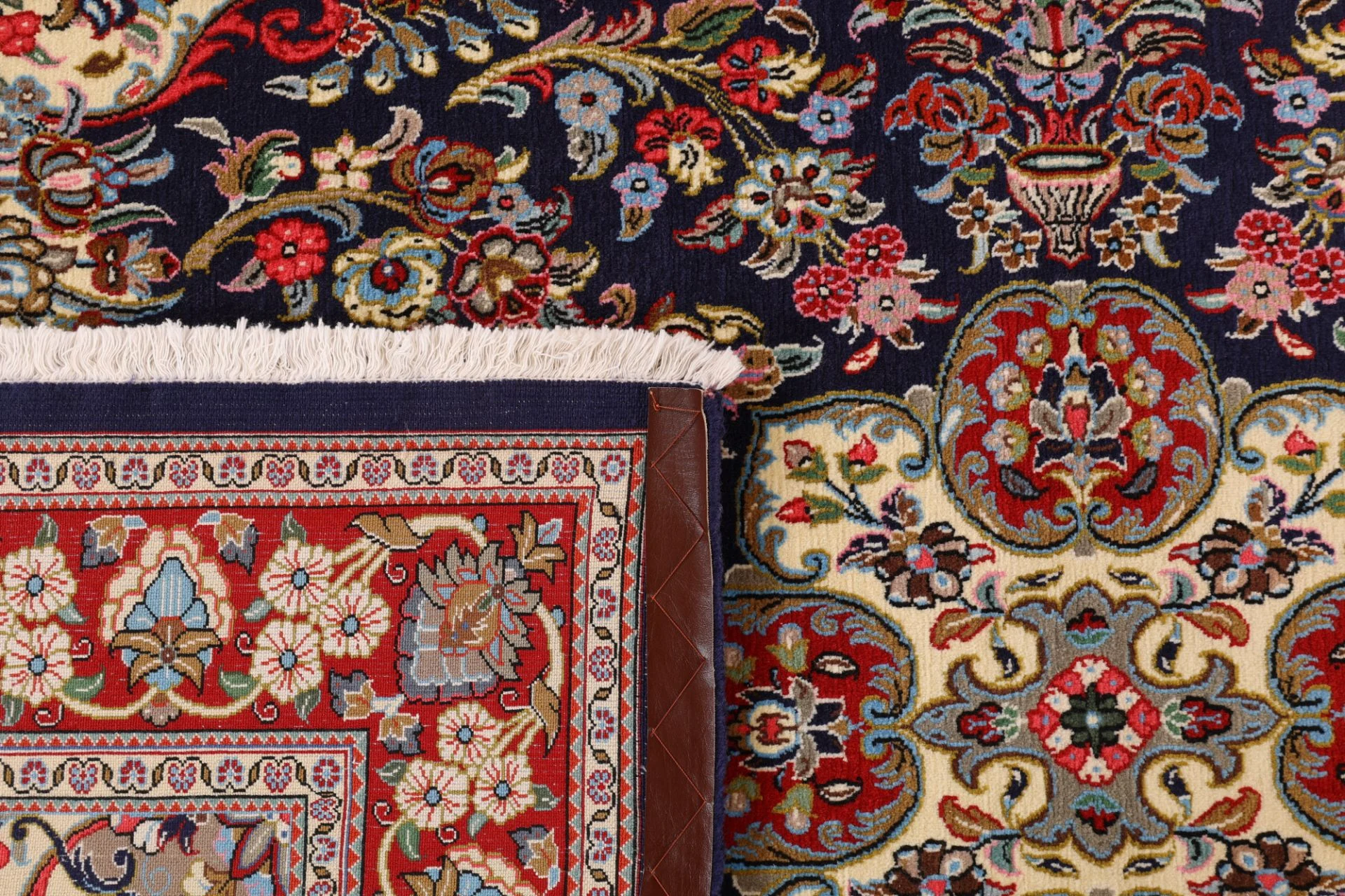 Ghom Perserteppich aus Iran, 136 × 212 cm