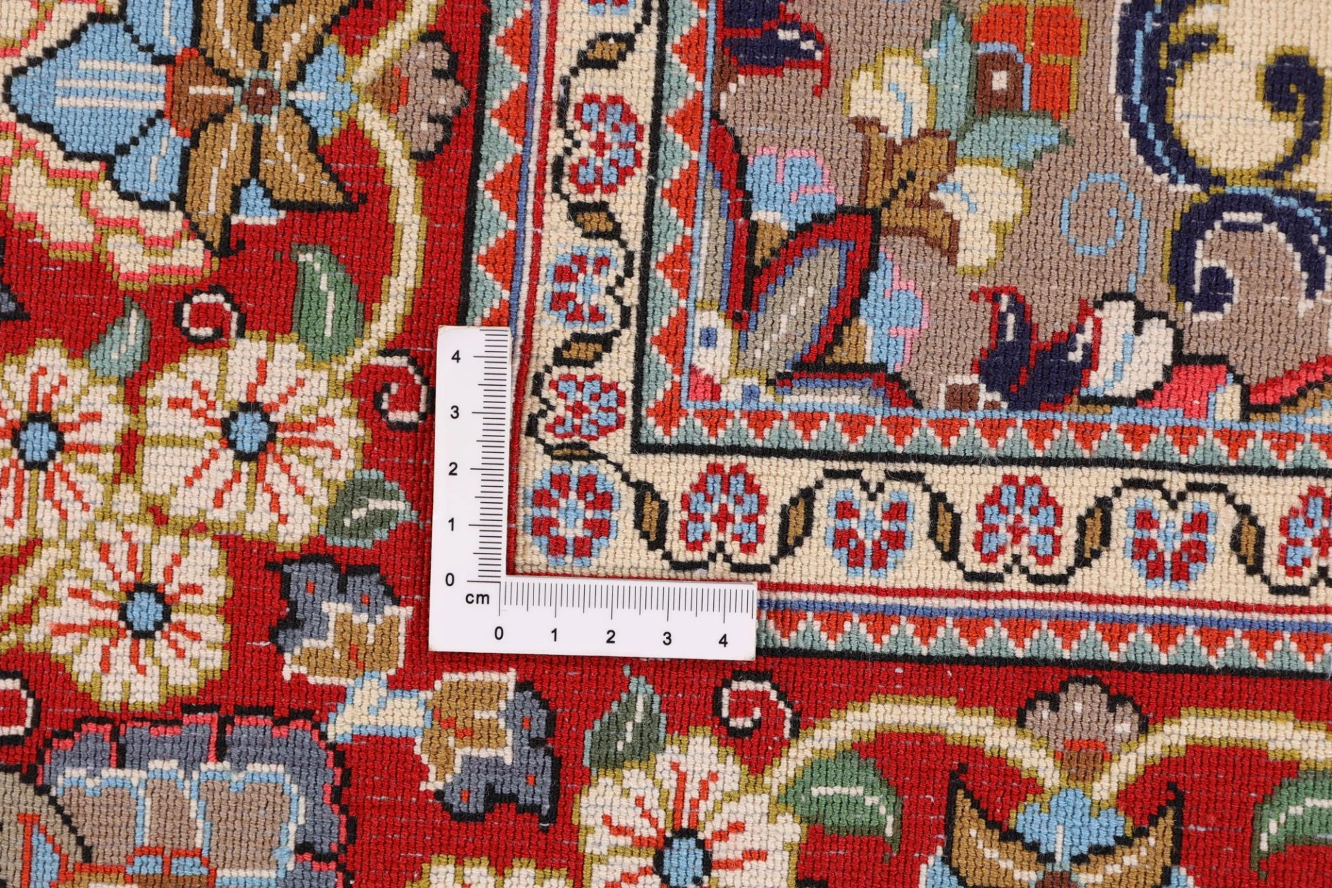 Ghom Perserteppich aus Iran, 136 × 212 cm