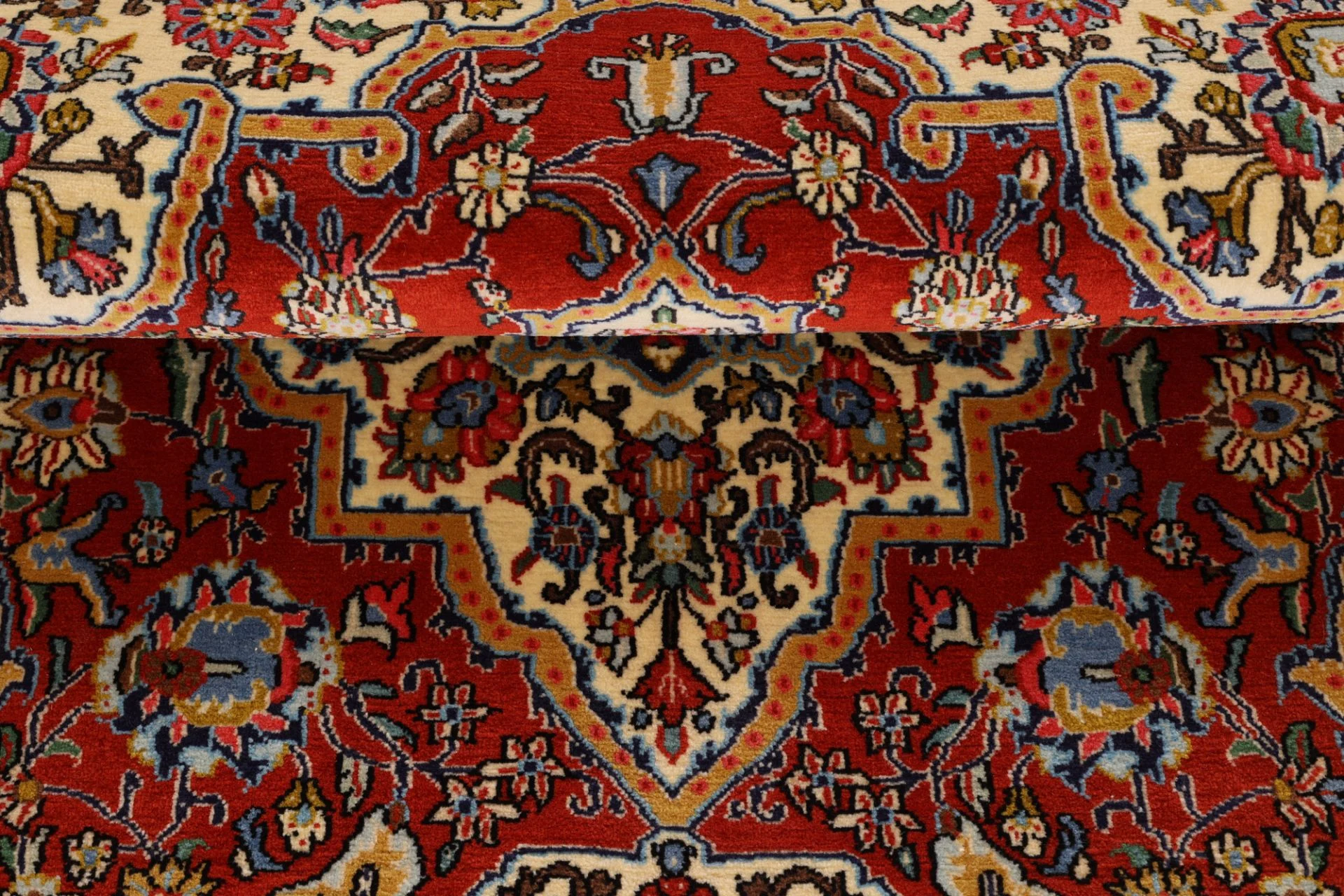 Handgeknüpfter Ghom Perserteppich, 140 × 208 cm, Wolle