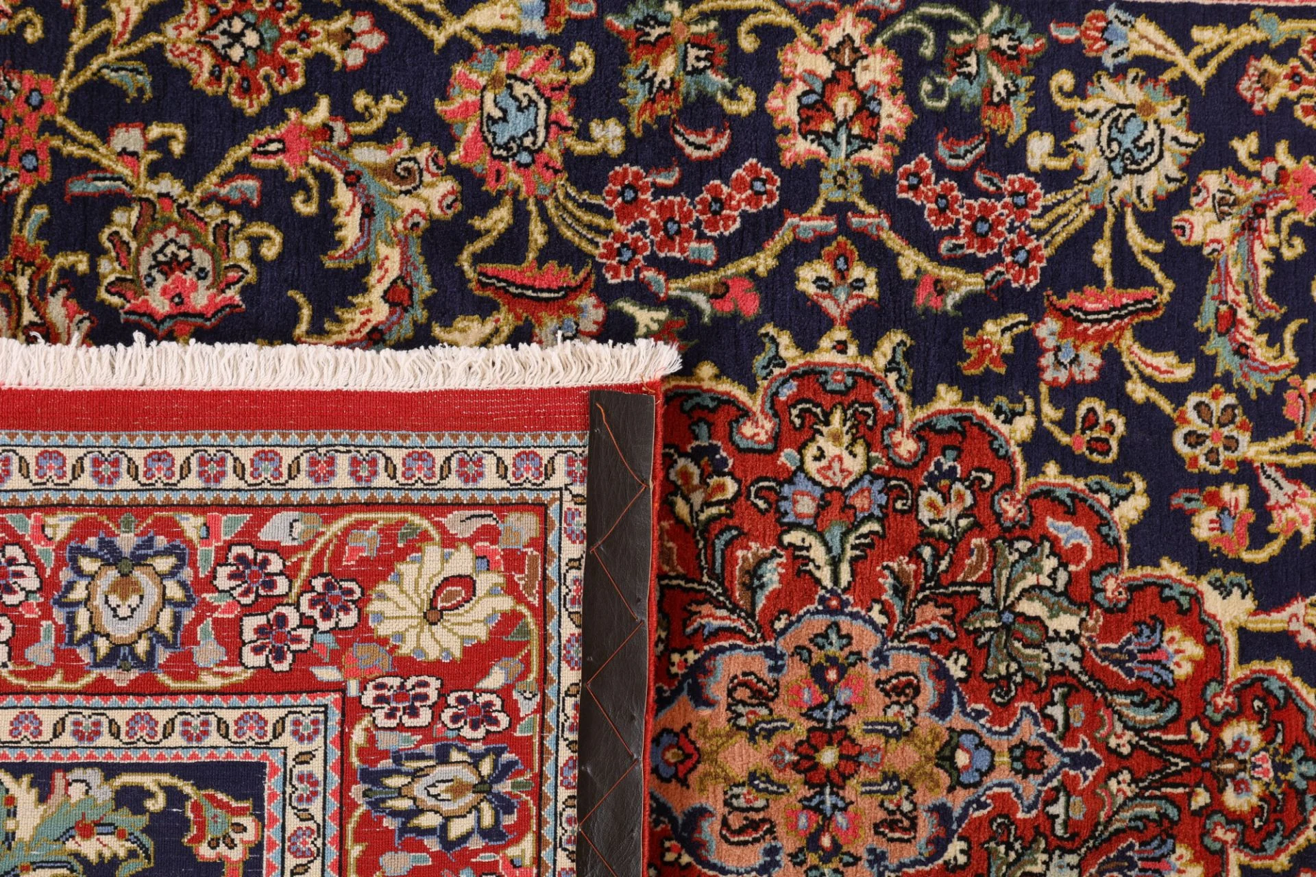 Ghom Perserteppich aus Iran, 137 × 199 cm