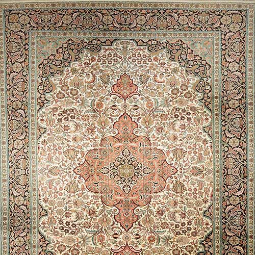 Kashmir silk rug